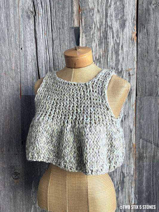 Crop Handknit Slipover