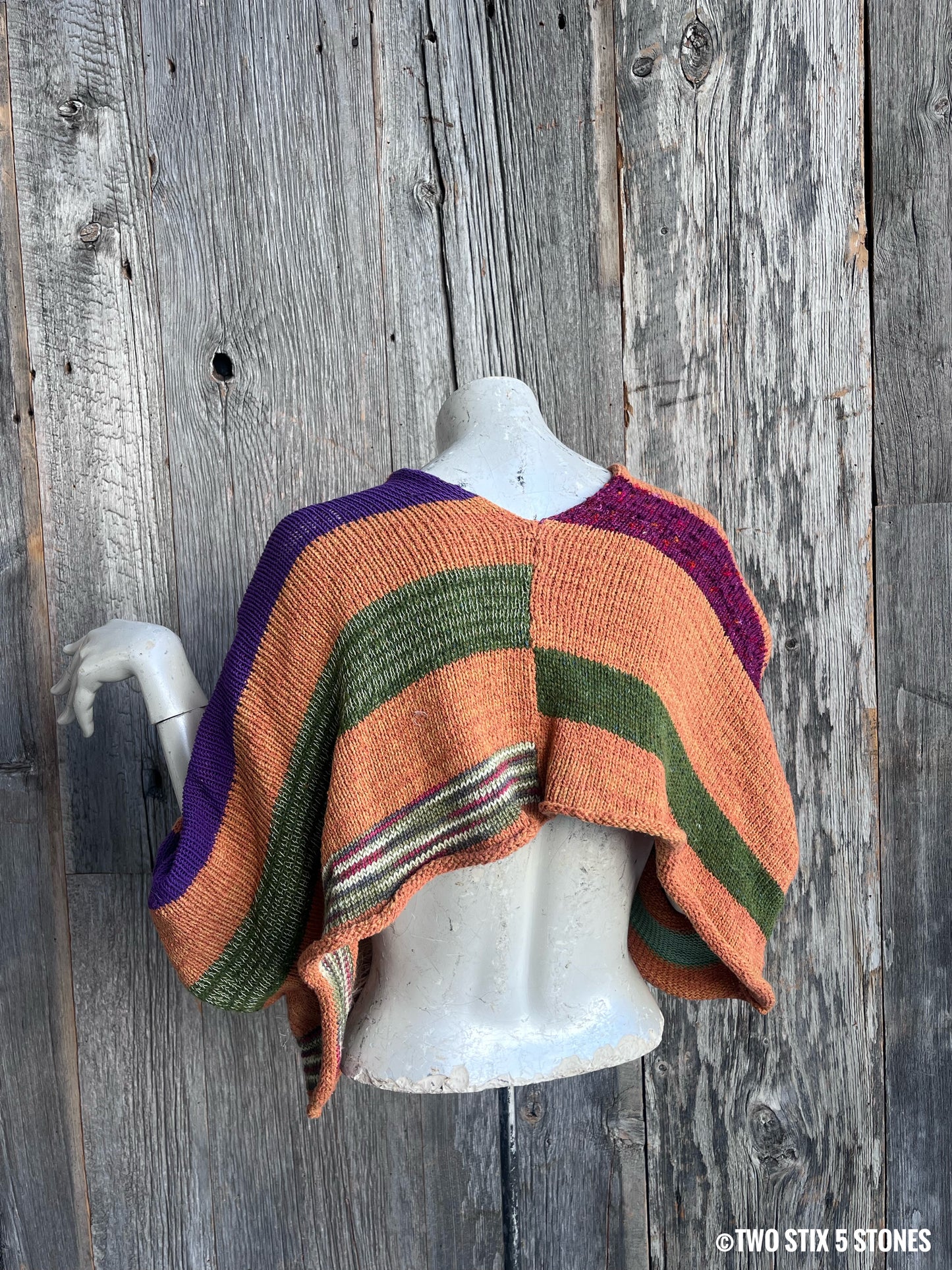 Crop Poncho w/Sleeves