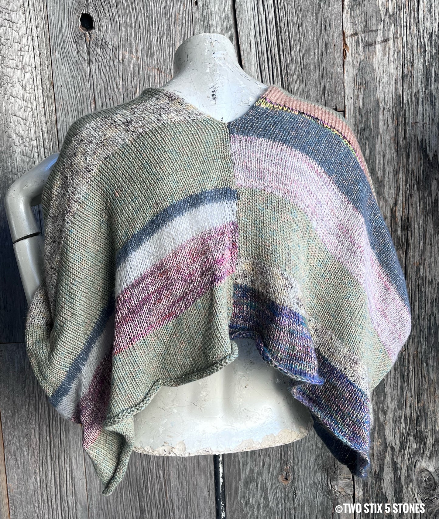 Crop Poncho w/Sleeves