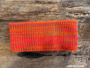 Orange Tweed Headband