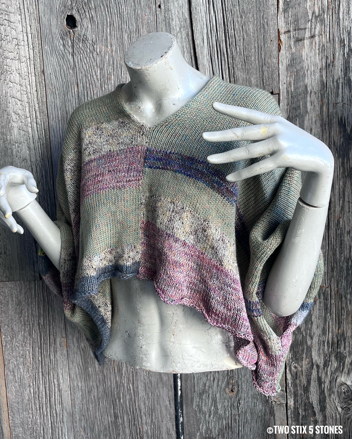 Crop Poncho w/Sleeves