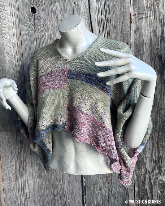 Crop Poncho w/Sleeves