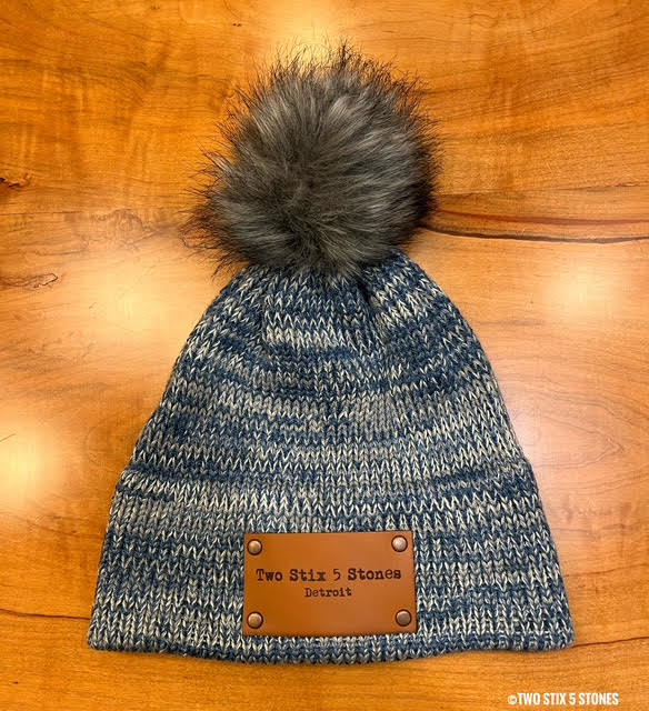 Detroit Faux Fur Pom Pom Beanie