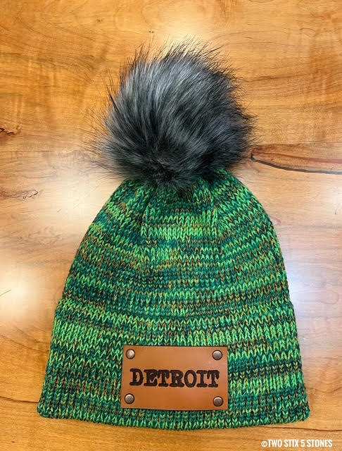 Detroit Faux Fur Pom Pom Beanie