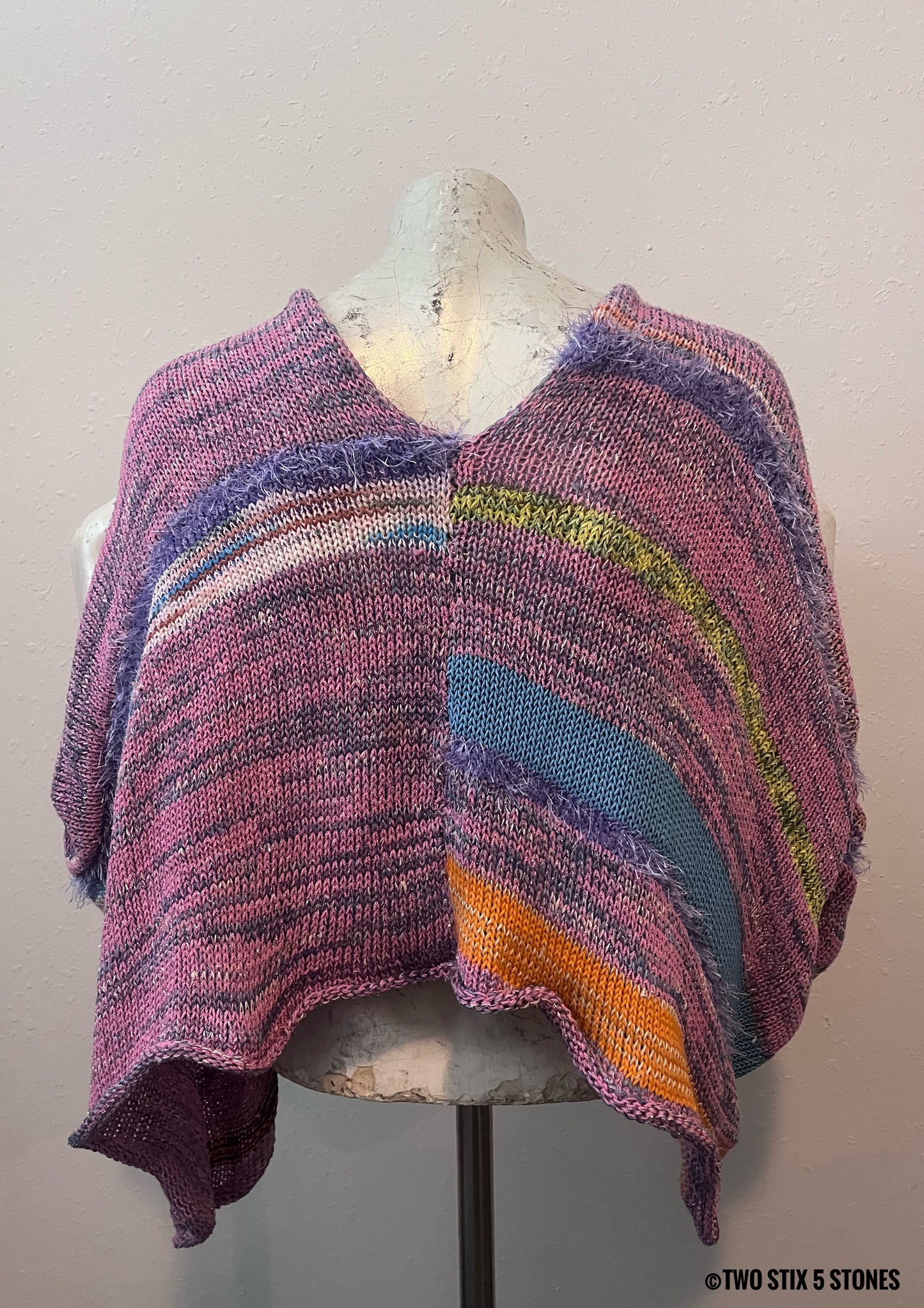 Crop Poncho w/Sleeves
