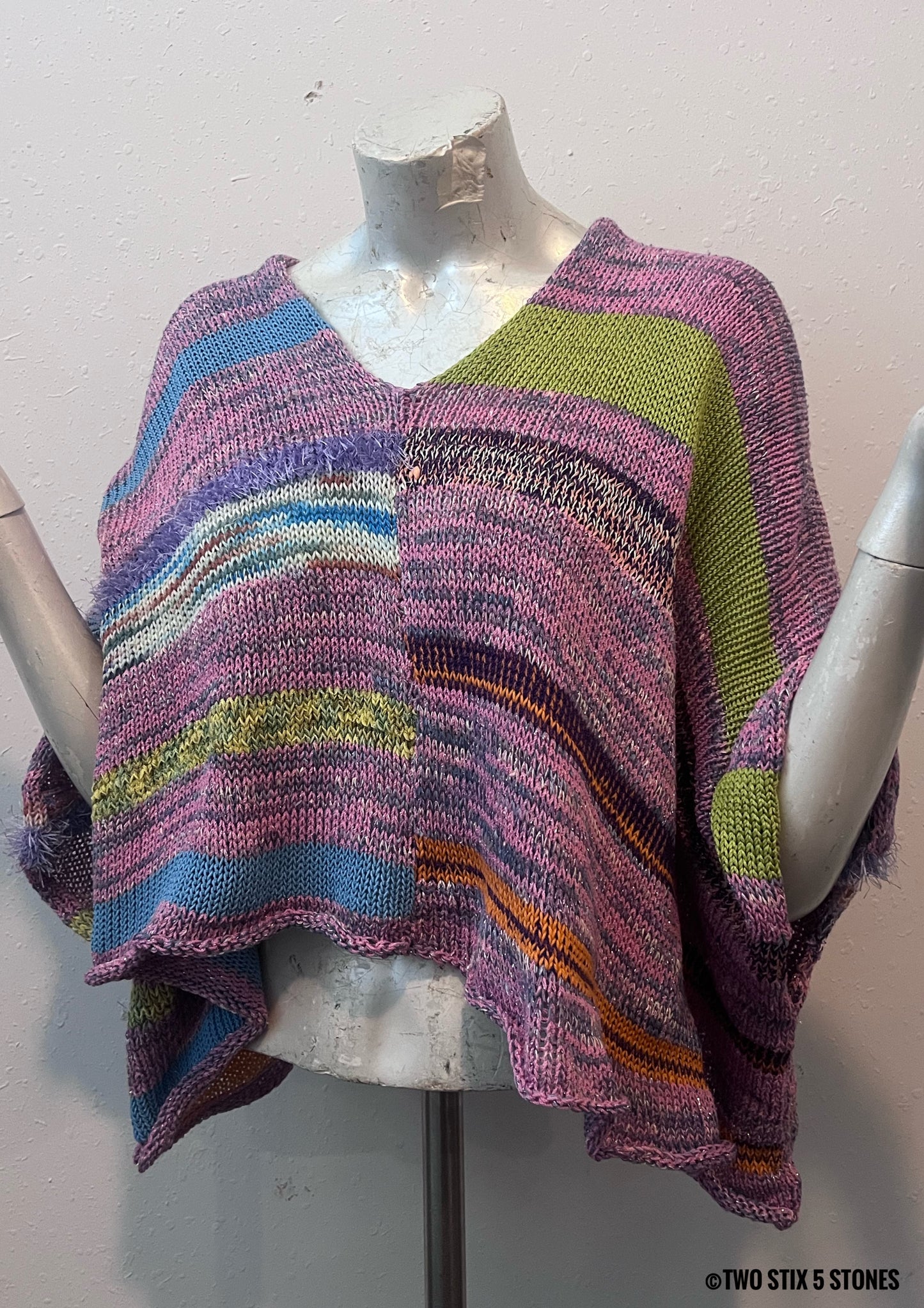 Crop Poncho w/Sleeves