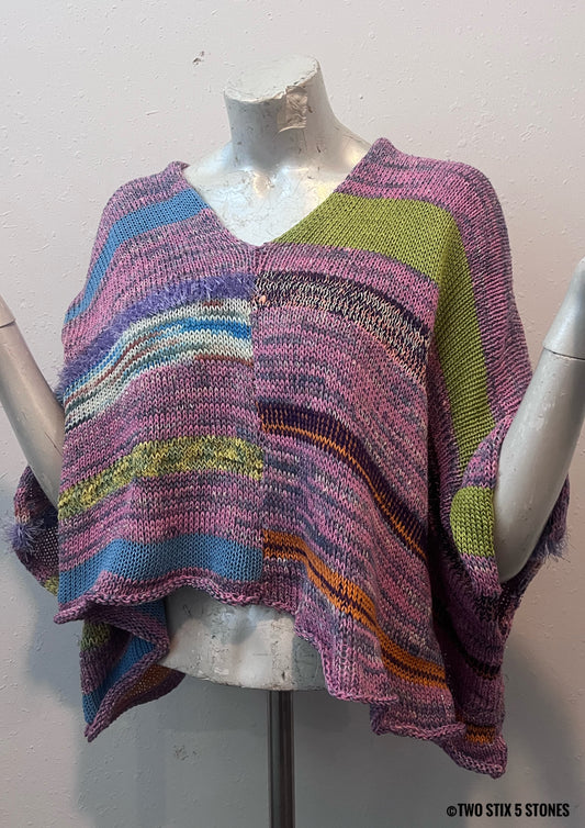 Crop Poncho w/Sleeves