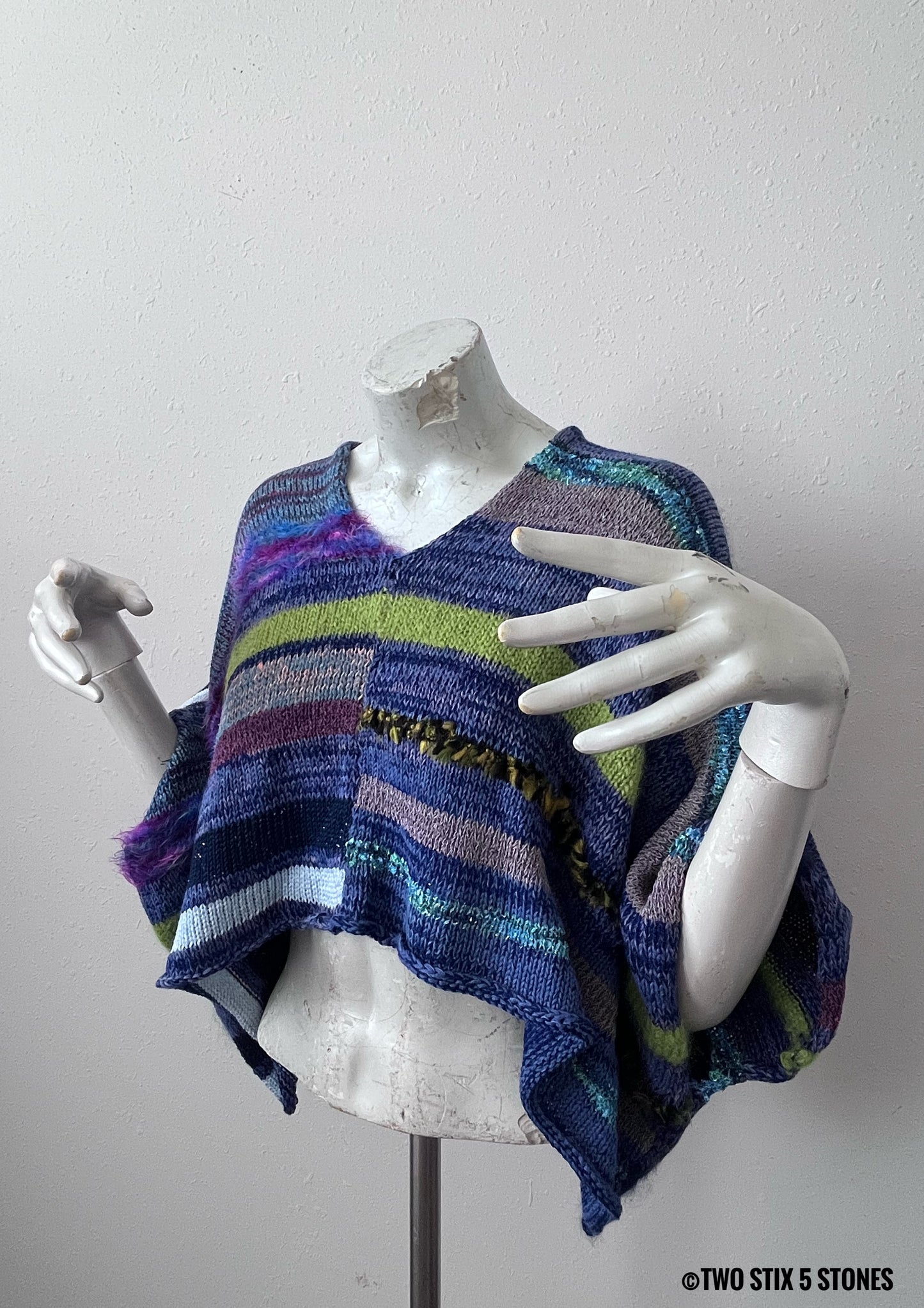 Crop Poncho w/Sleeves