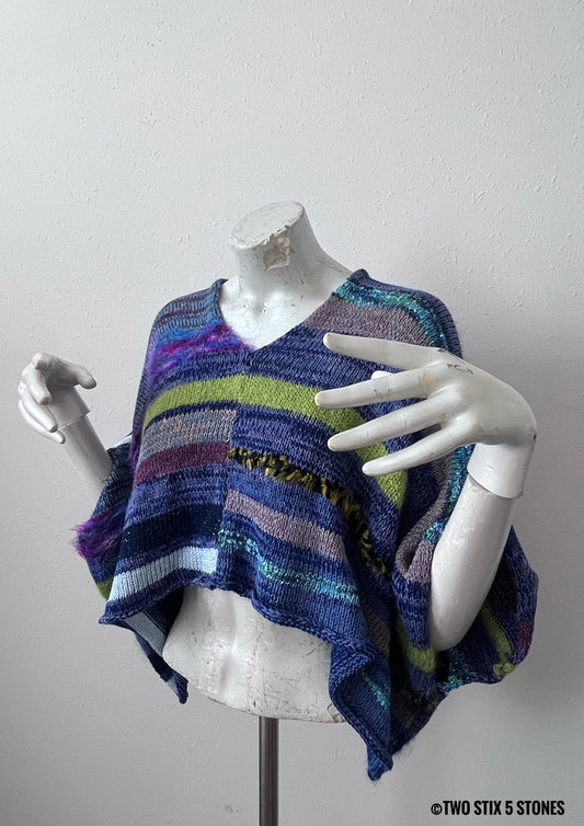 Crop Poncho w/Sleeves