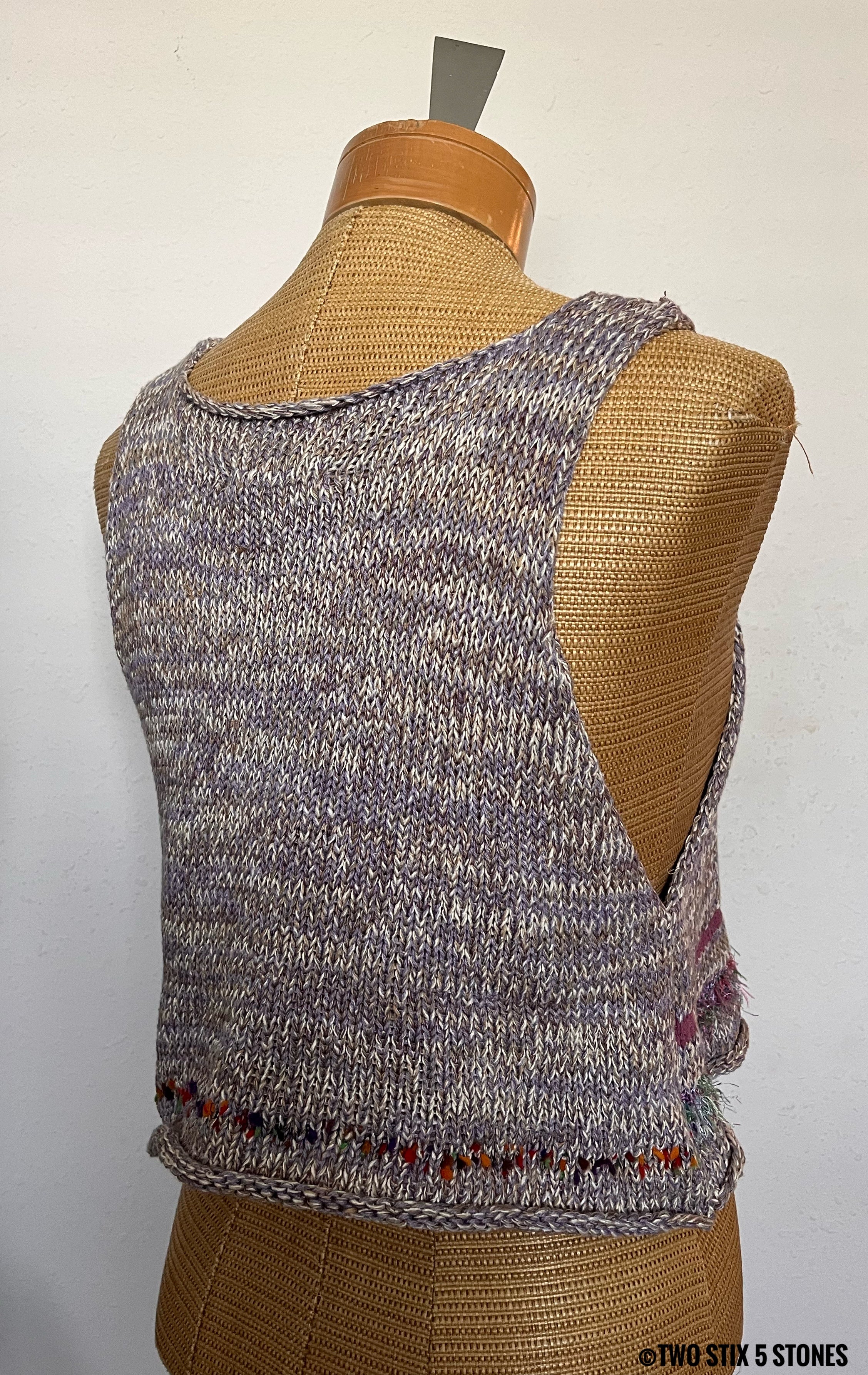 Lavender Putty Tweed Slipover