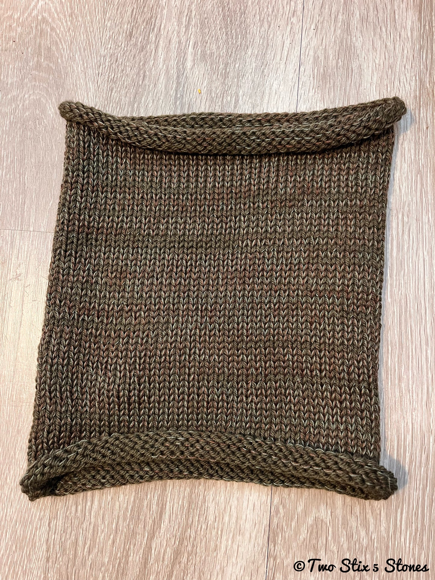 Brown Tweed Cowl