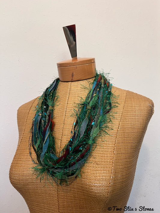 Fiber Necklace w/Band