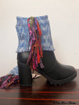 Blue Tweed *Diva Chic* Boot Toppers