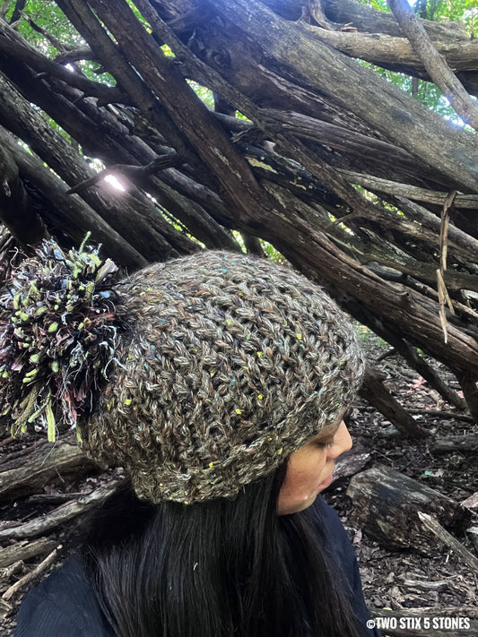 Luxe Beanie w/Funky Pom Pom