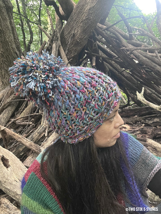 Luxe Beanie w/Funky Pom Pom