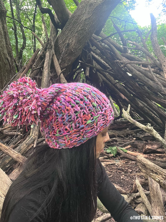 Luxe Beanie w/Funky Pom Pom