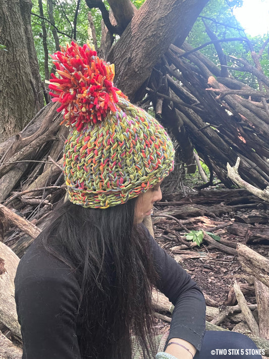 Luxe Beanie w/Funky Pom Pom