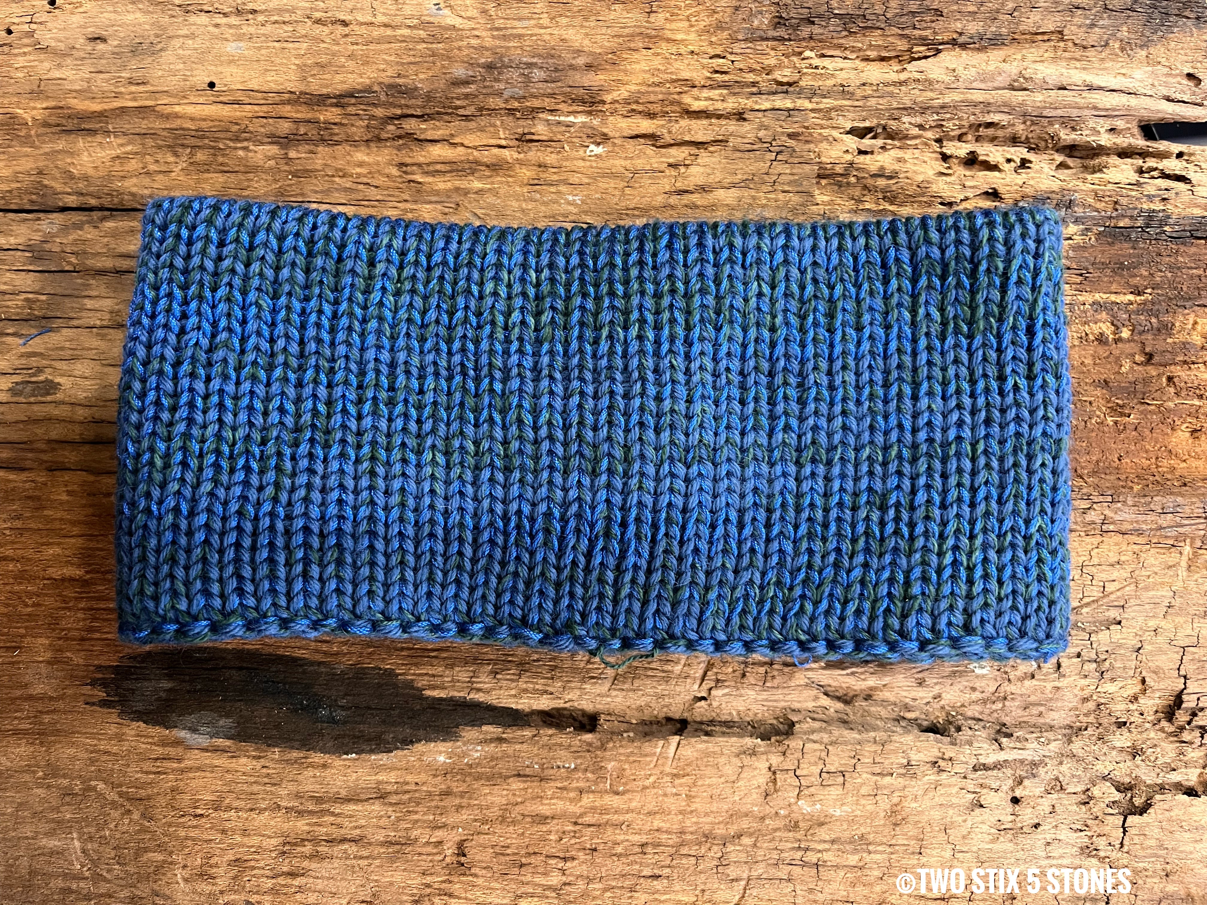 Blue Tweed Headband