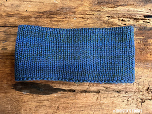 Blue Tweed Headband