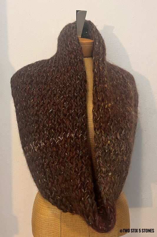 Luxe Chocolate Brown Infinity Scarf