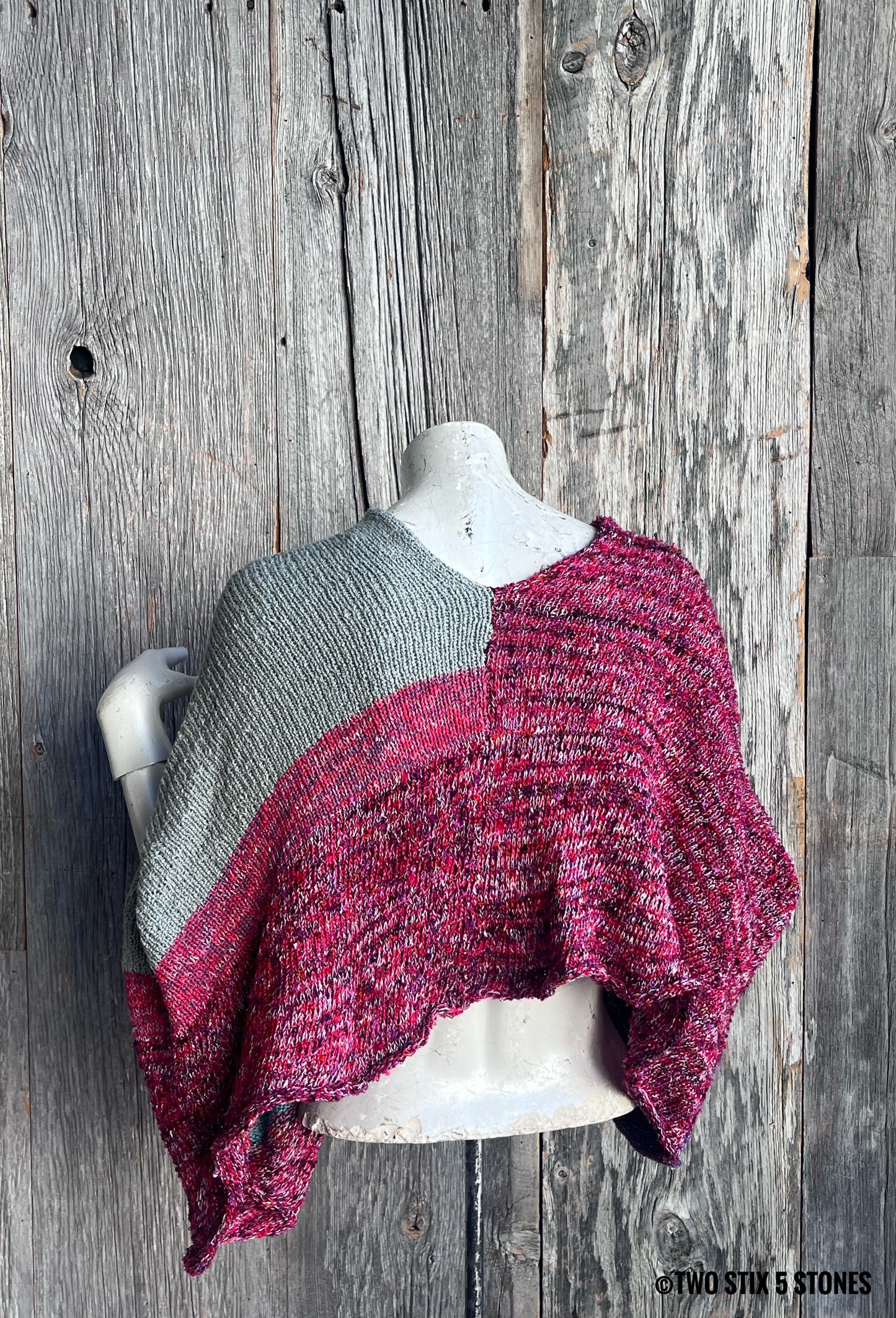 Crop Poncho w/Sleeves