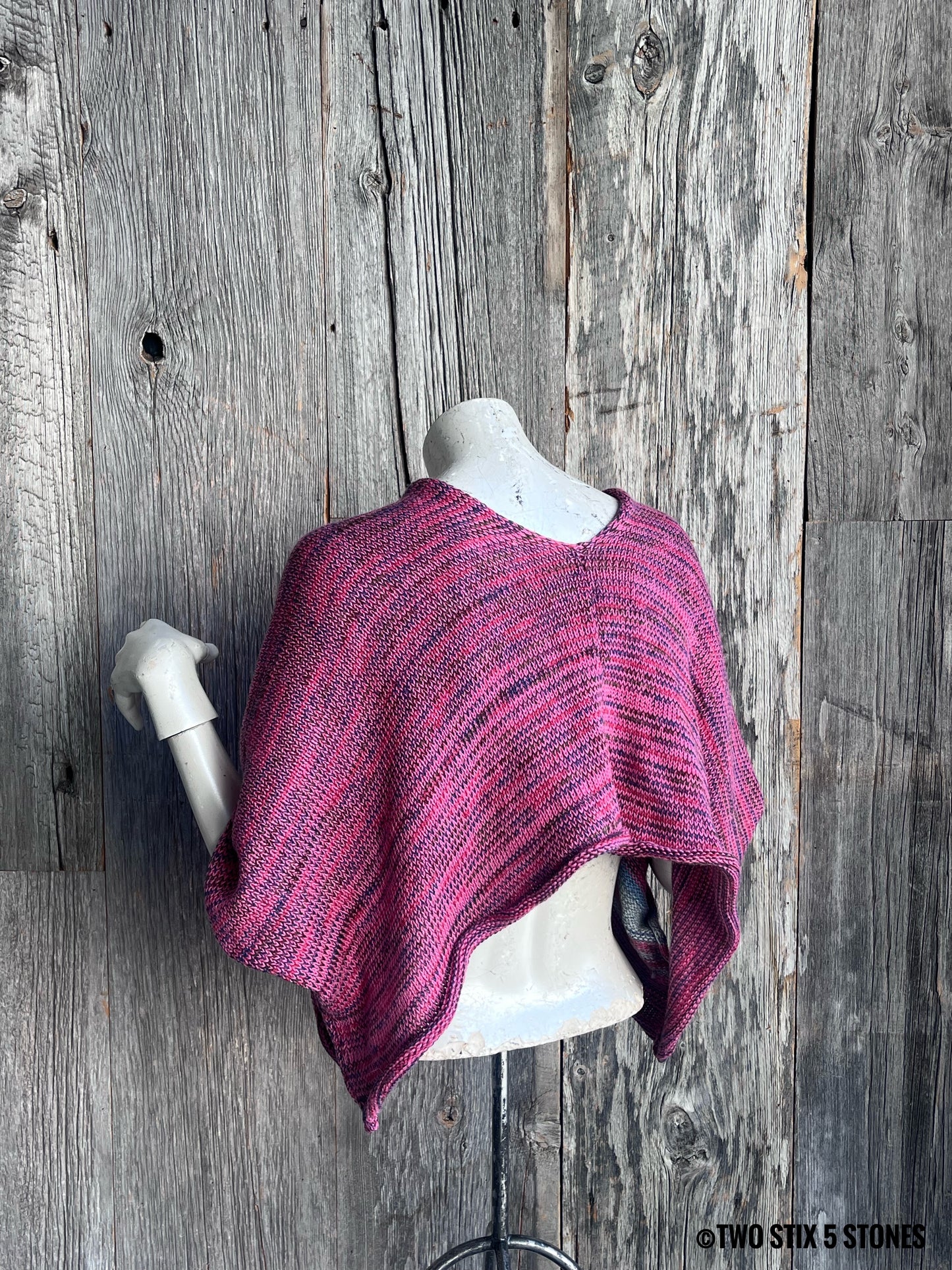 Crop Poncho w/Sleeves