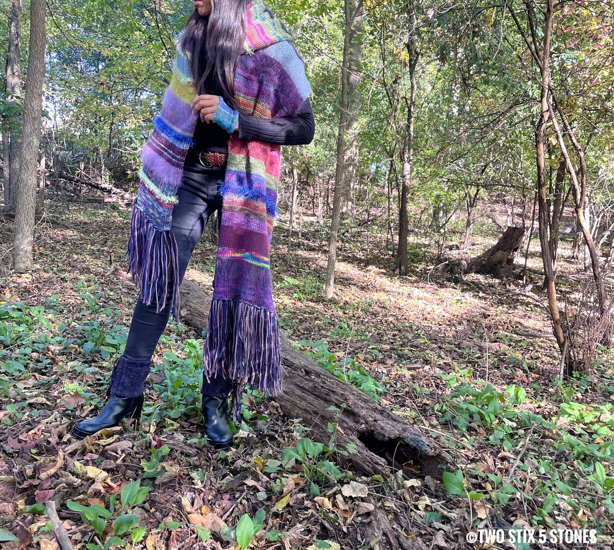 Exquisite *Reimagined Scarf* w/Fringe