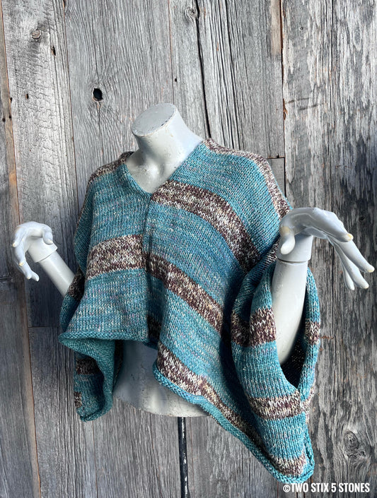 Crop Poncho w/Sleeves