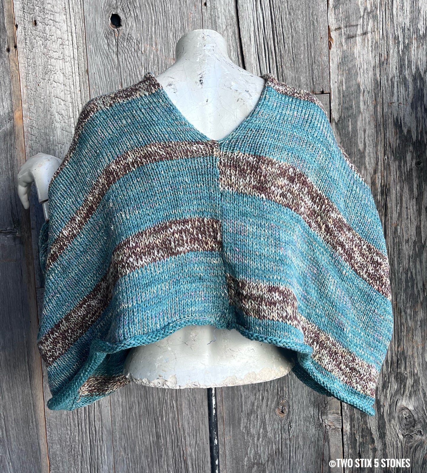 Crop Poncho w/Sleeves