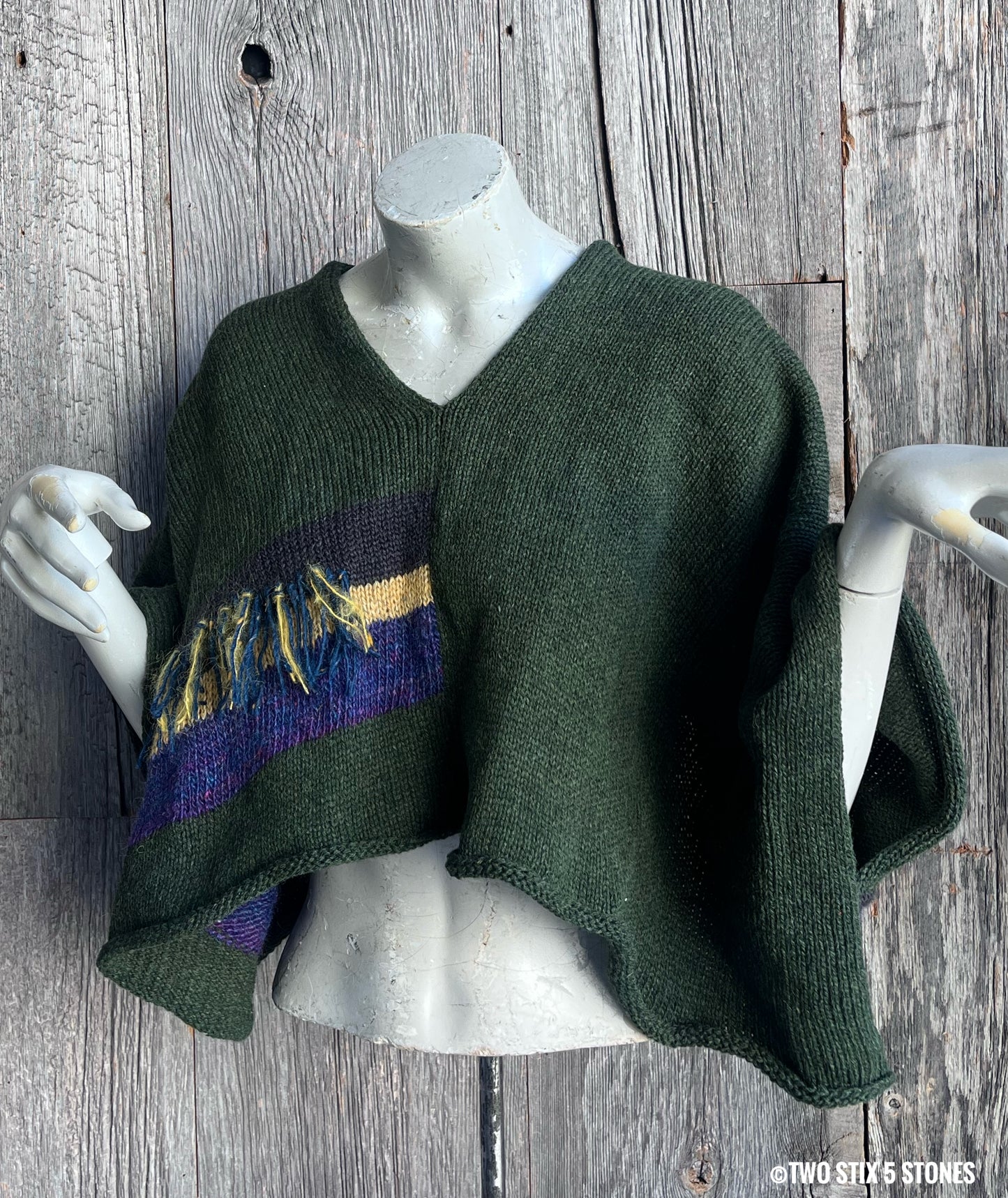 Crop Poncho w/Sleeves