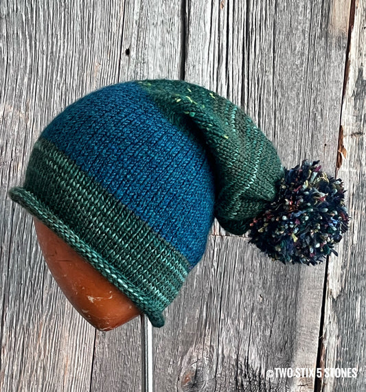 Luxe Slouchy Beanie w/Funky Pom Pom