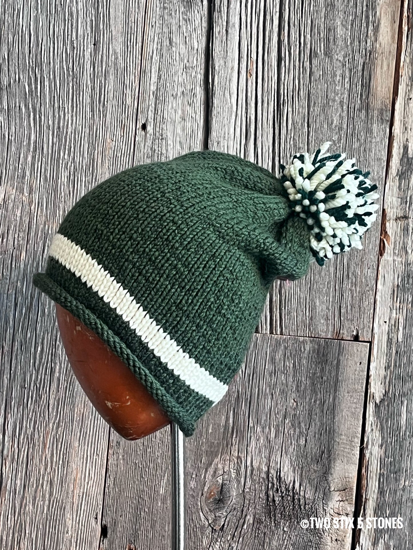 Slouchy Beanie w/Funky Pom Pom