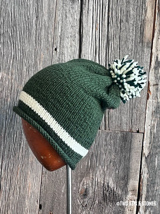 Slouchy Beanie w/Funky Pom Pom