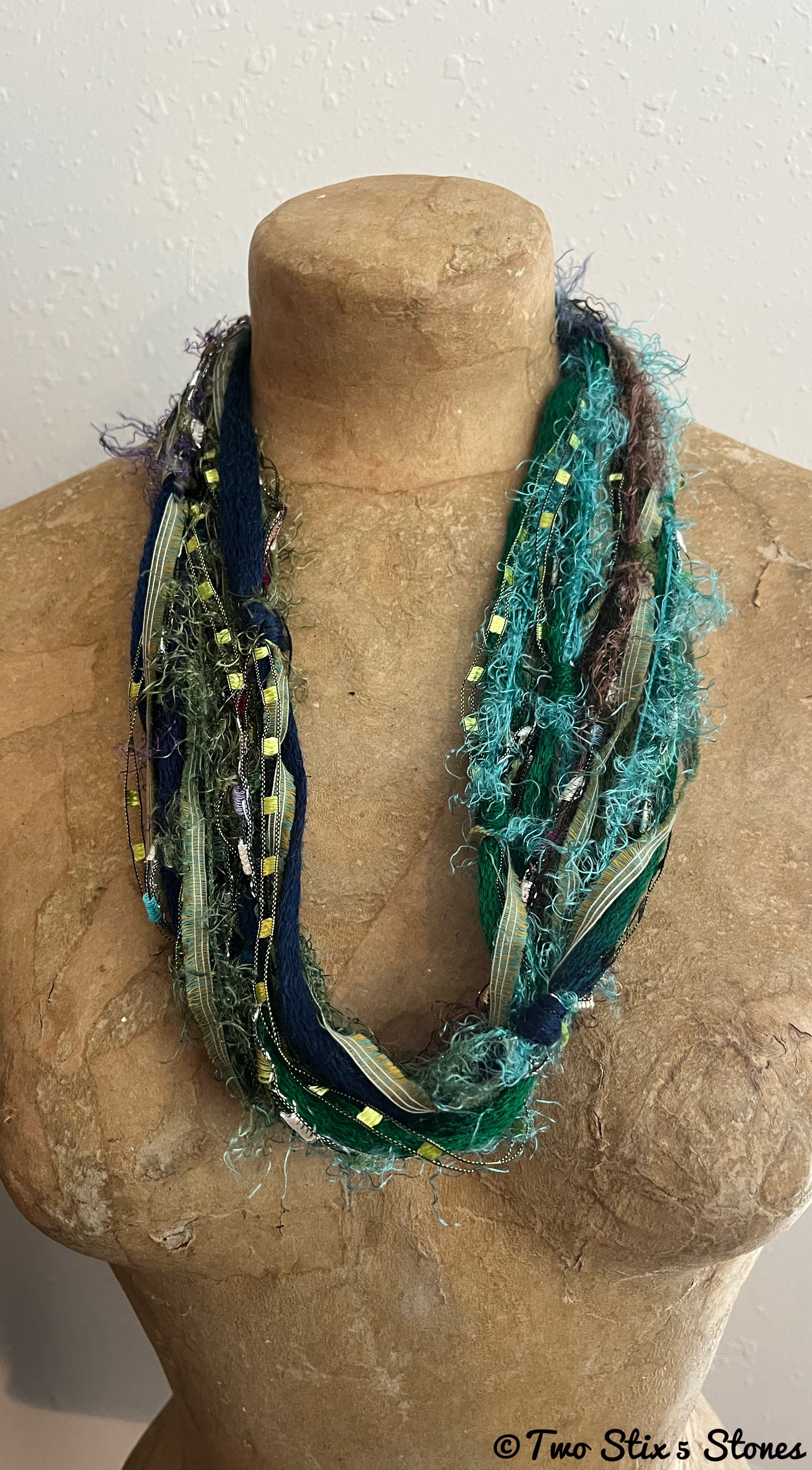 Fiber Necklace w/Band