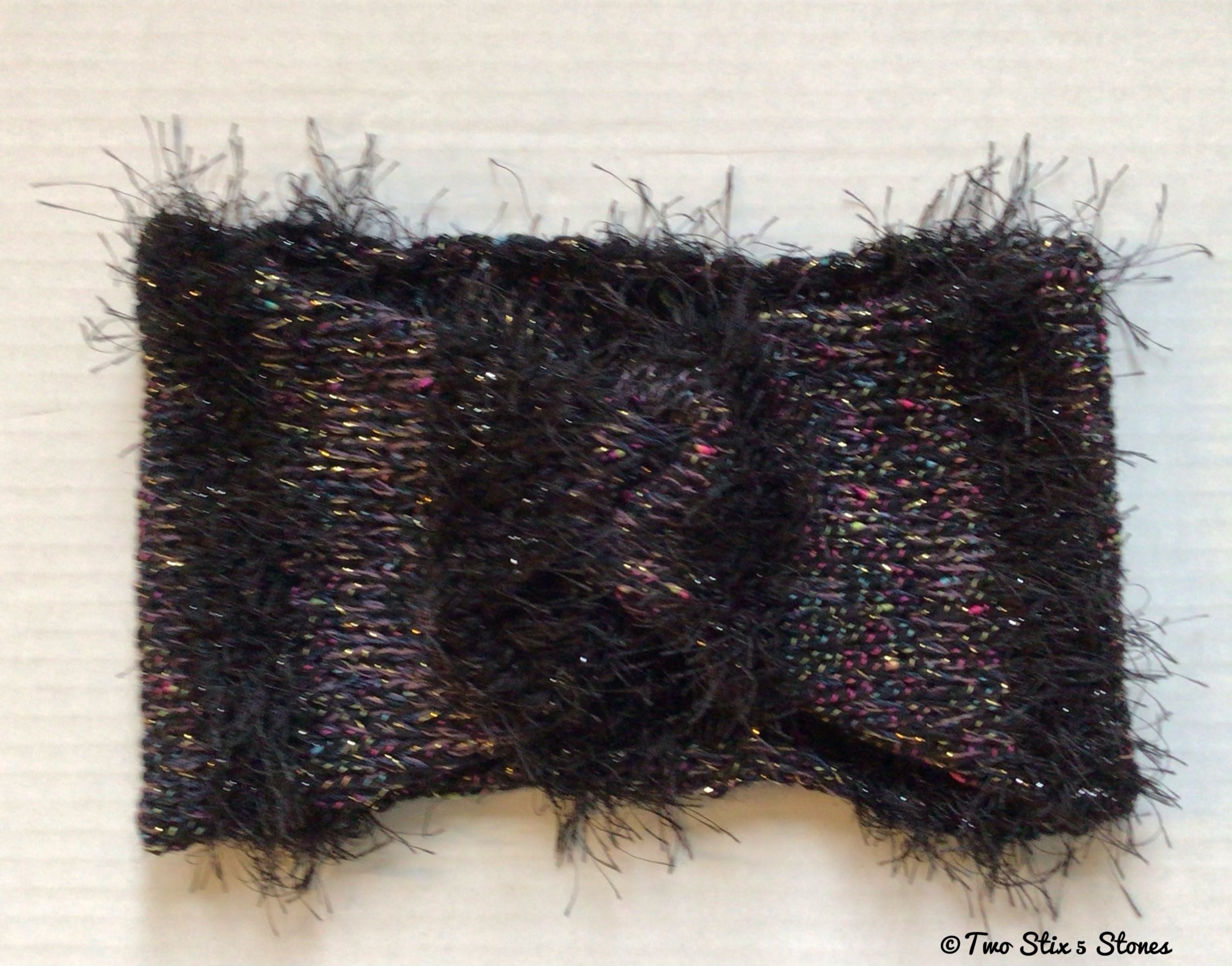 Luxe Black Tweed Knit Turban Headband