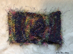 Luxe Purple Tweed Knit Turban Headband
