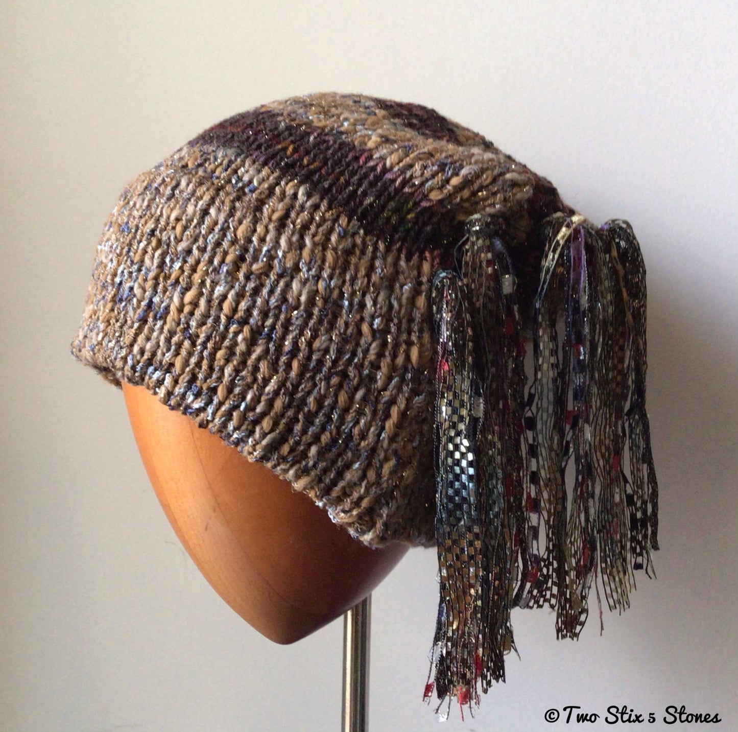 Luxe Brown Tweed Signature *Funky Chic* Hat