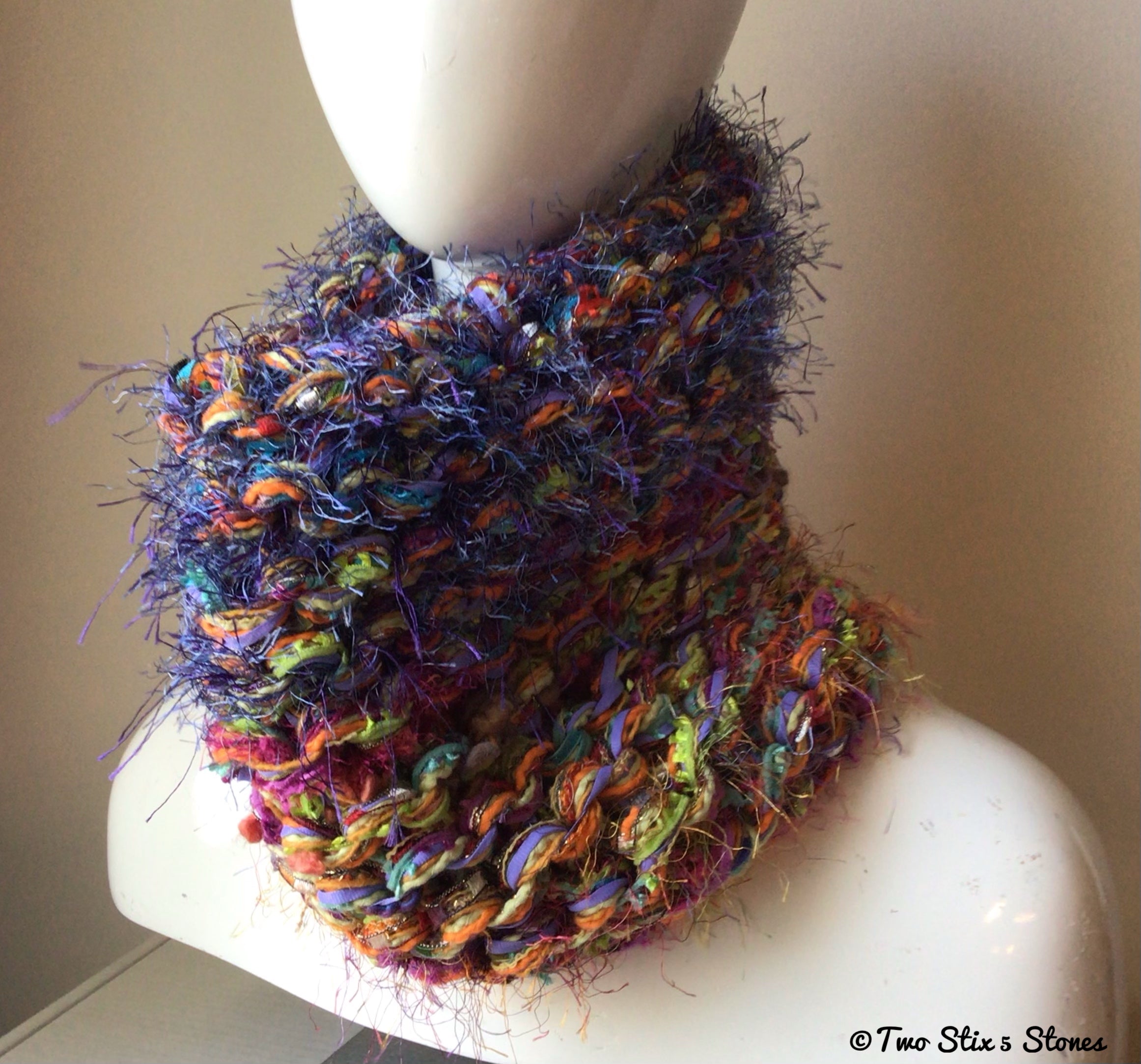 Luxe Exotic Vibrant KnitCowl