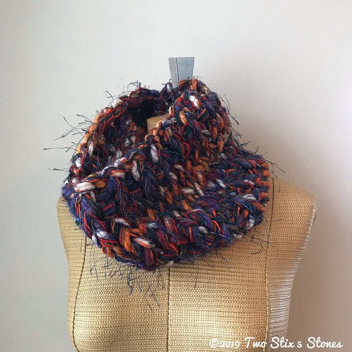 Orange & Purple Tones Cowl