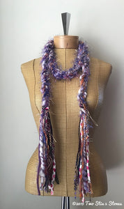 Lavender Tweed Decorative Scarf/Belt