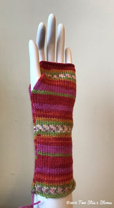 Pink/Orange/Green Fingerless Gloves