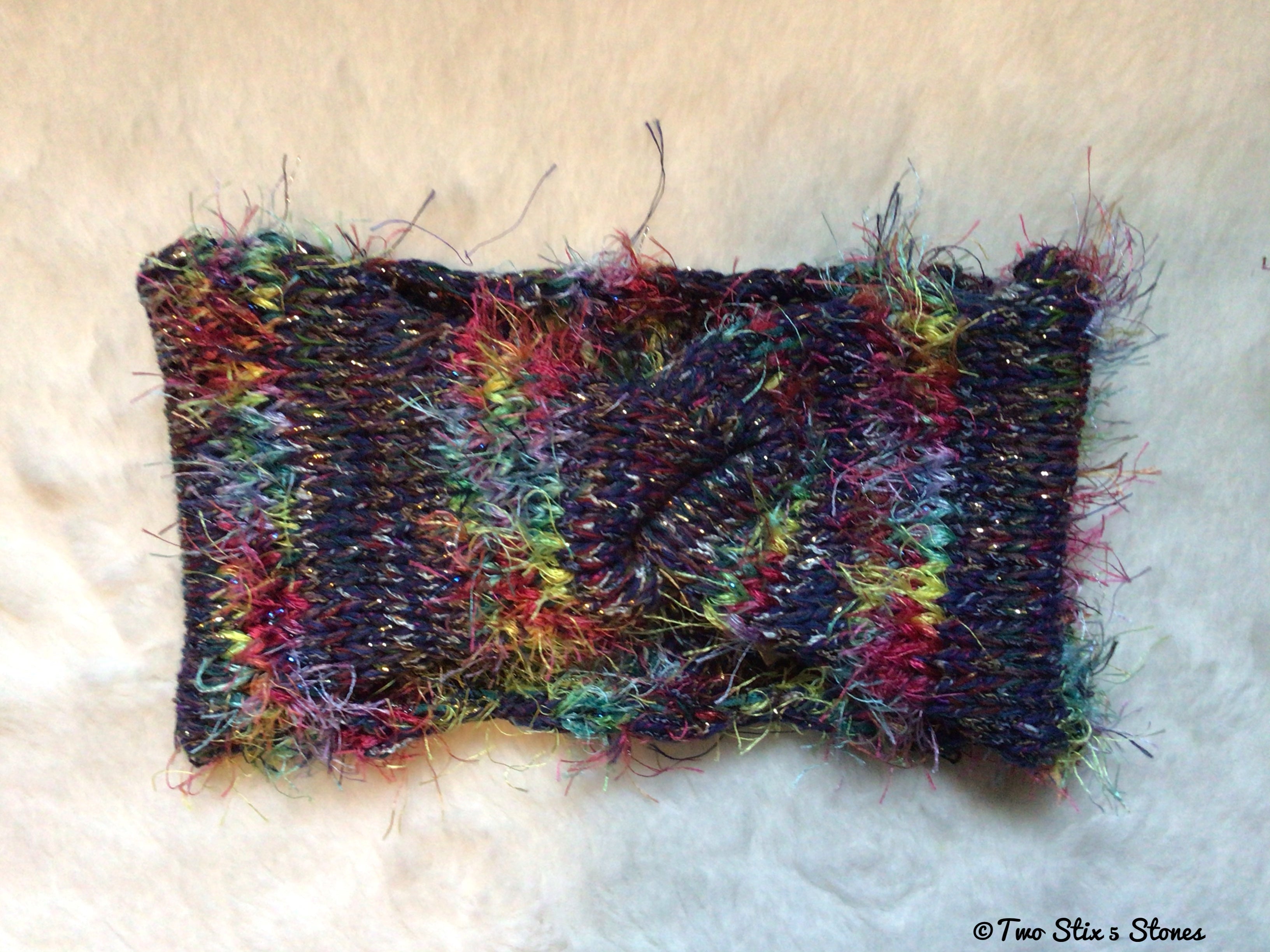 Luxe Purple Tweed Knit Turban Headband