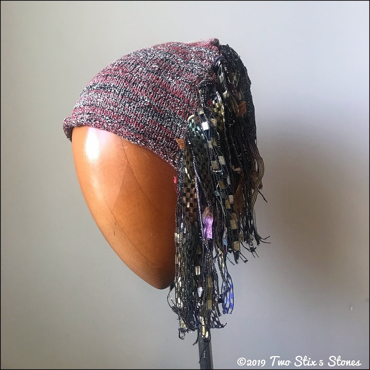 Red Tweed Signature *Funky Chic Hat*