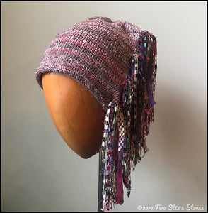Pink & Grey Tweed Signature *Funky Chic Hat*