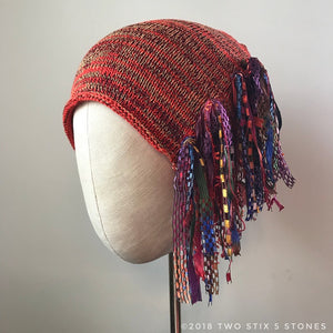 Red Tweed *Funky Chic Hat* (FCNA4)