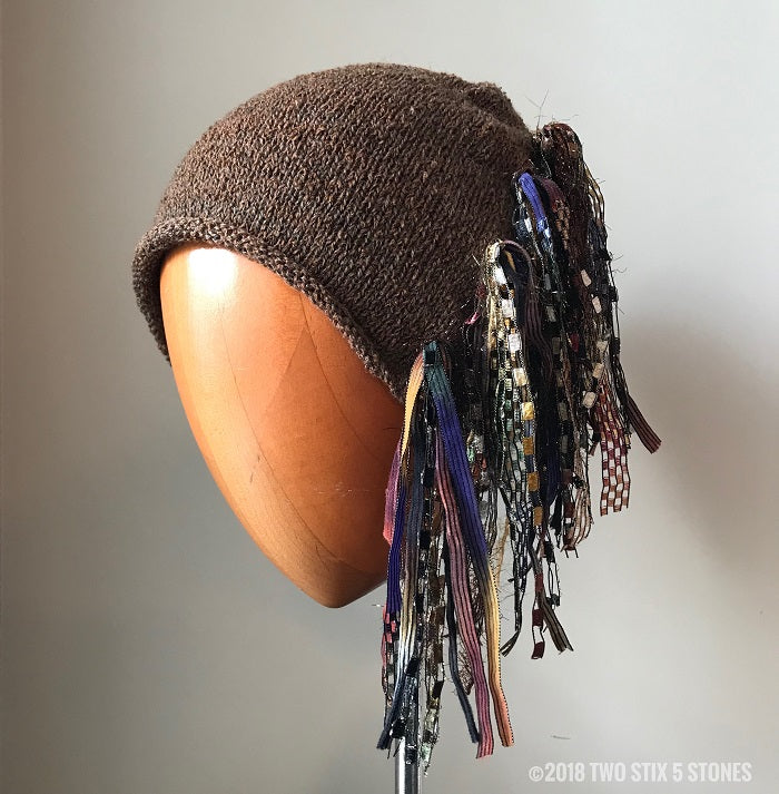 Brown Tweed *Funky Chic Hat*