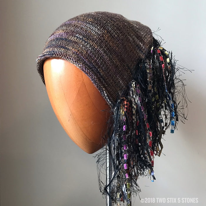 Chocolate Tweed *Funky Chic Hat*