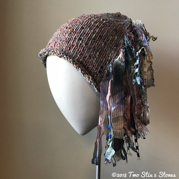 Lavender & Grey Tweed *Funky Chic Hat*