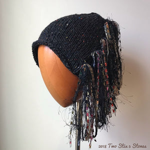 Black Tweed *Funky Chic Hat*