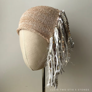 Cream Tweed *Funky Chic Hat*